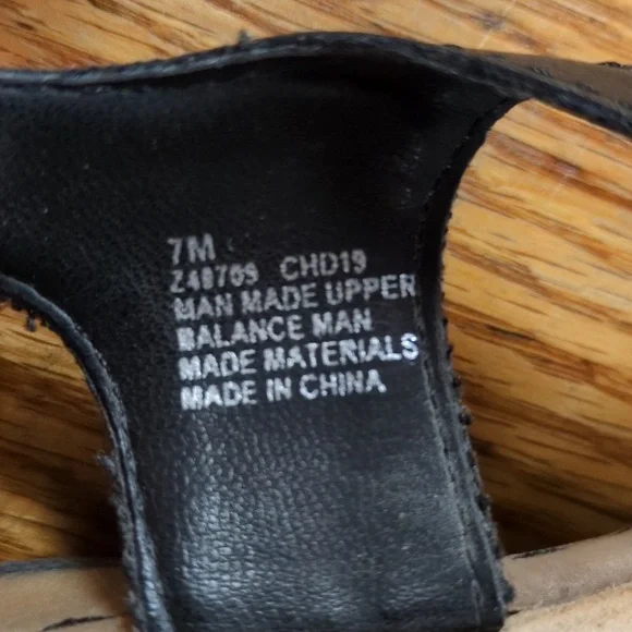 B.O.C Camelia Black Flat Slingback Sandals Size 7 - Picture 10 of 11